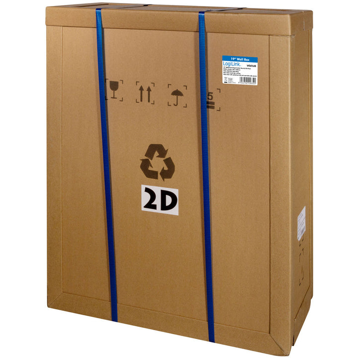 19" Väggskåp/serverskåp U6 540 x 450 x 330 mm Omonterat Svart LogiLink