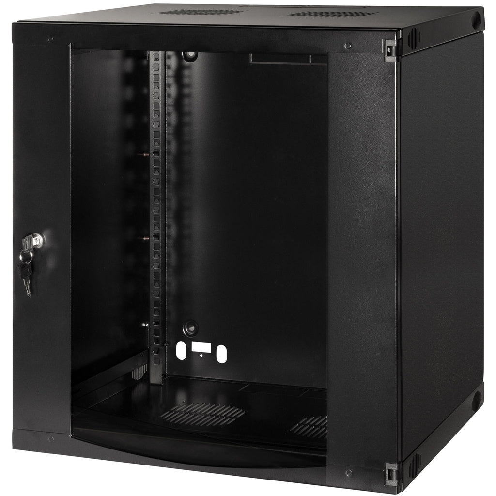 19" Väggskåp/serverskåp U12 540 x 450 x 595 mm Omonterat Svart LogiLink