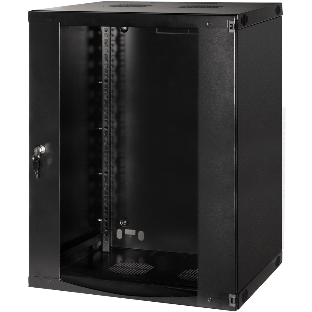 19" Väggskåp/serverskåp U15 540 x 450 x 725 mm Omonterat Svart LogiLink