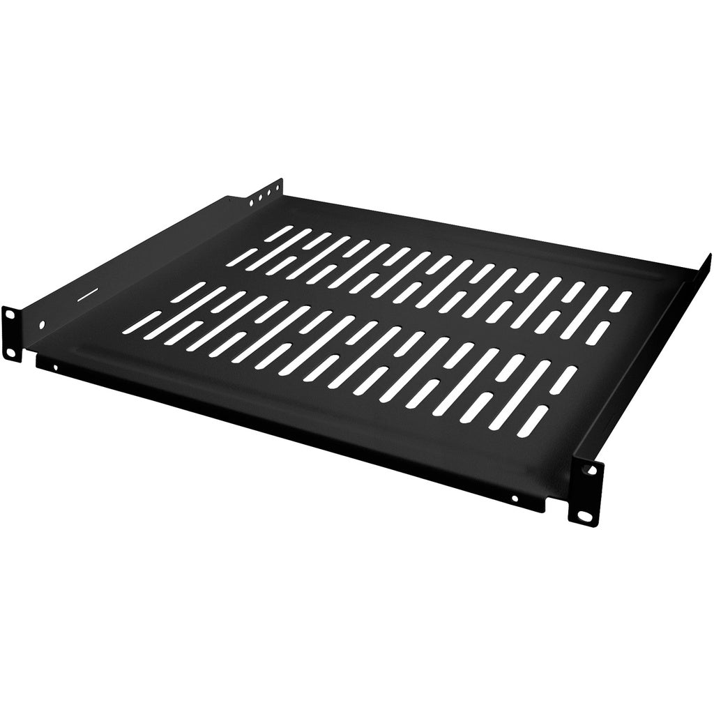 19"-hylla 1U 440 x 350 mm max 10 kg Svart LogiLink