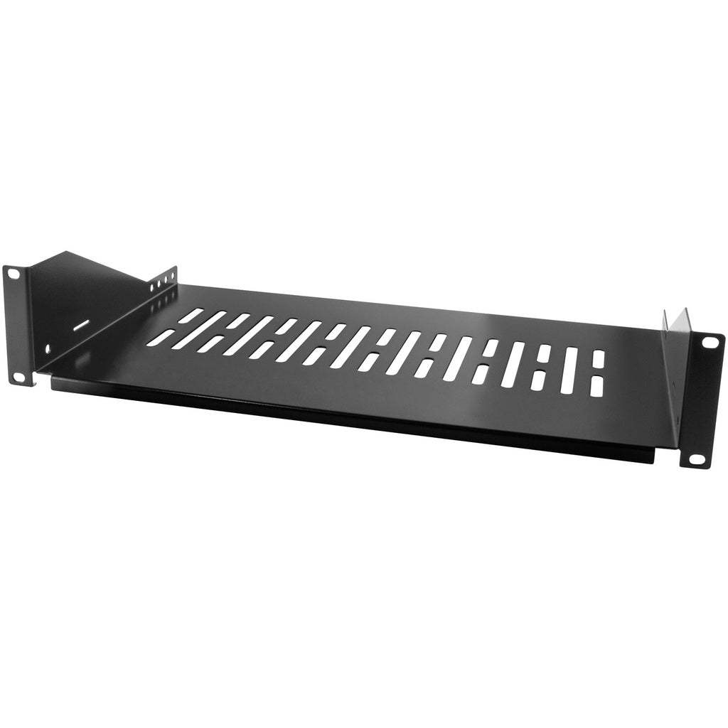 19"-hylla 2U 440 x 250 mm max 25 kg Svart LogiLink