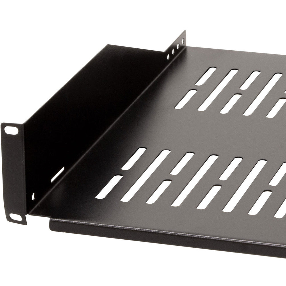 19"-hylla 2U 440 x 406 mm max 25 kg Svart LogiLink