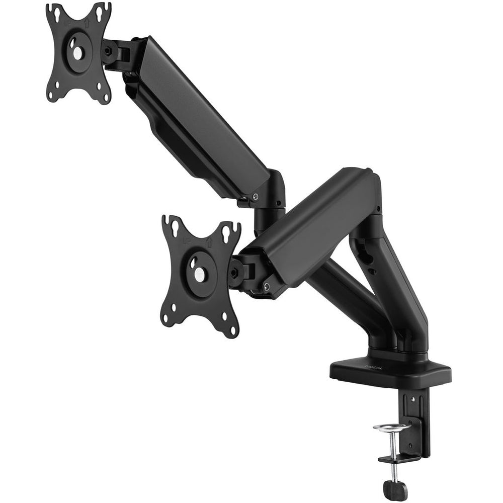 Monitorarm dubbel med fjäder 17"-32" Svart LogiLink