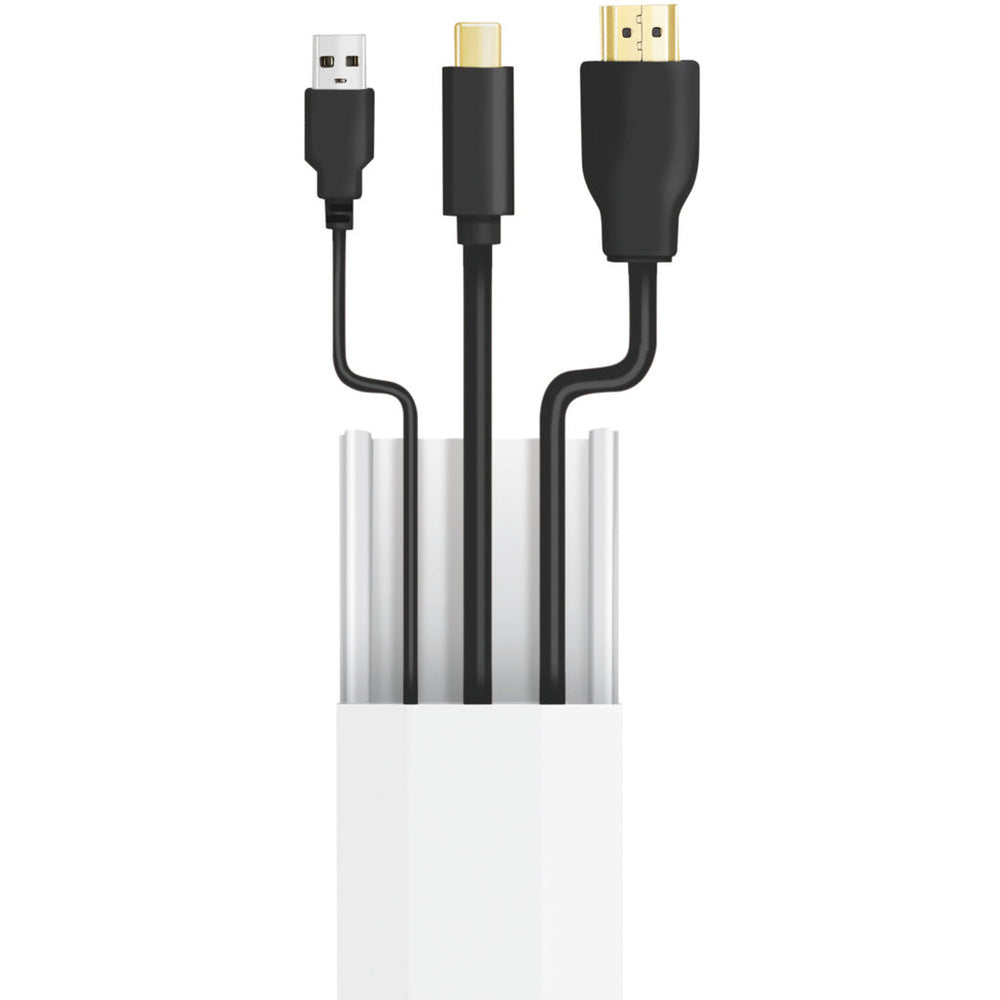 Kabelkanal-kit 67 delar Vit LogiLink