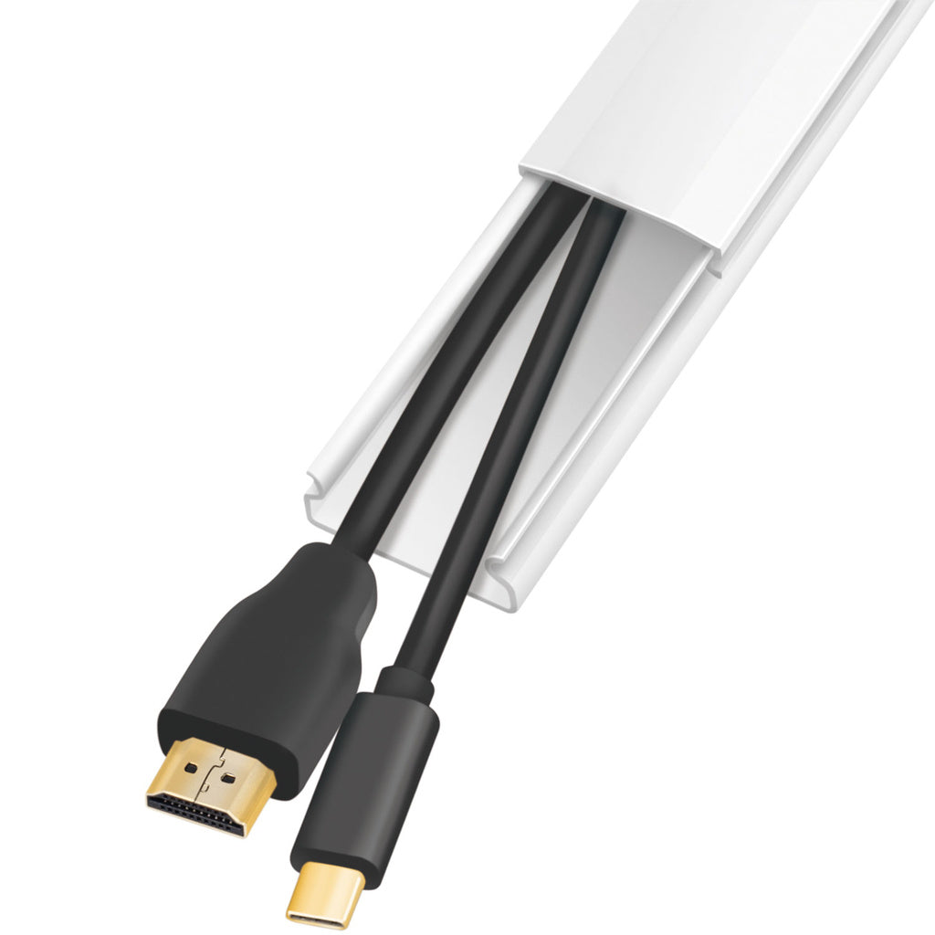 Kabelkanal-kit 67 delar Vit LogiLink