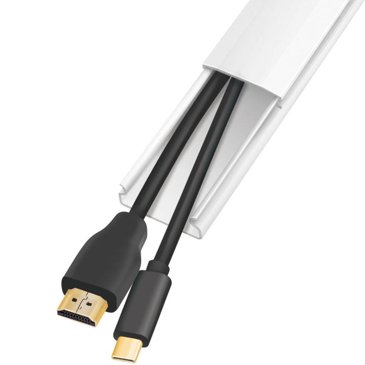 Kabelkanal-kit 67 delar Vit LogiLink