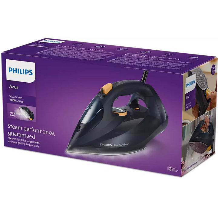 Ångstrykjärn blått/gult 7000 Series HV DST7060/21 Philips