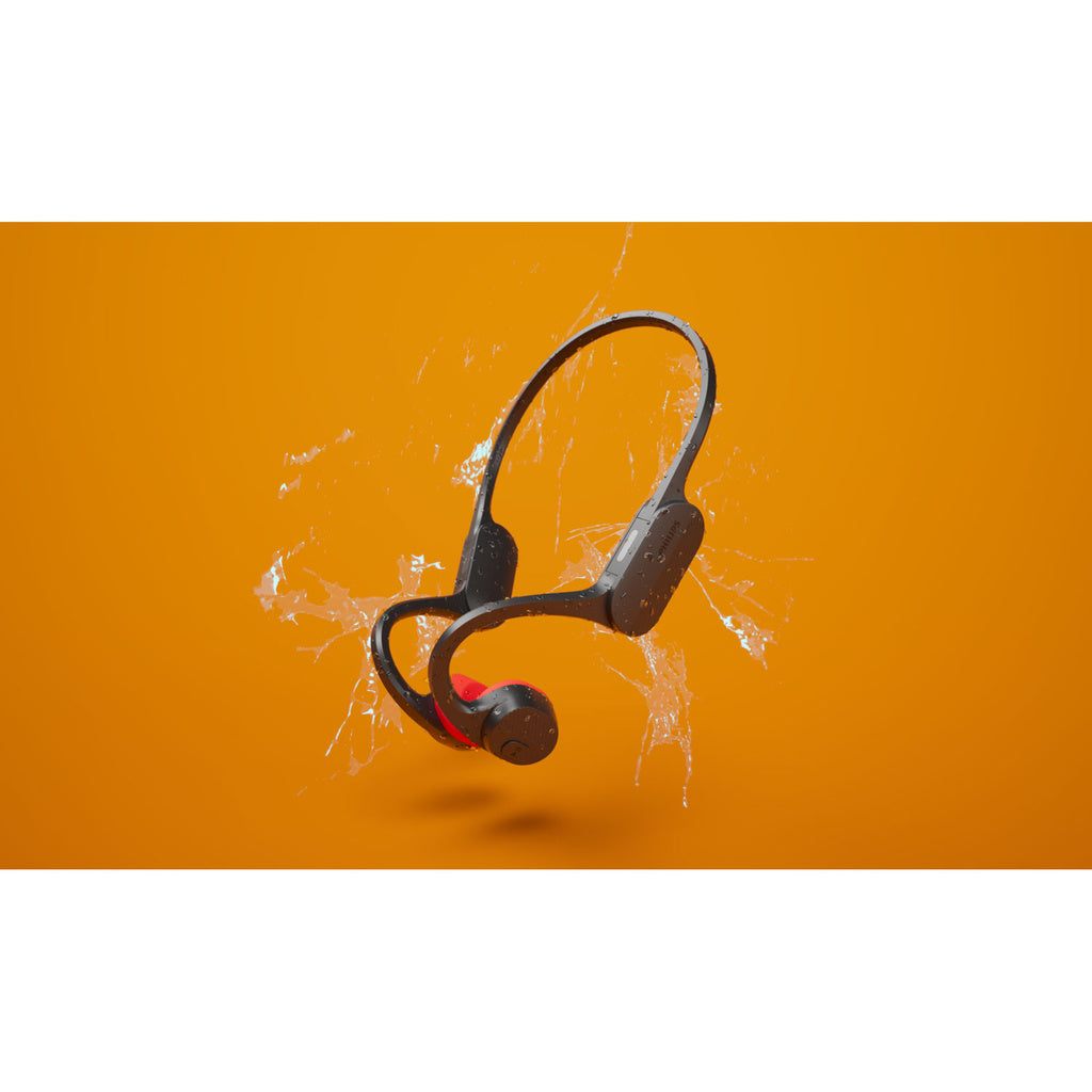 TAA5608BK Trådlösa open-ear-sporthörlurar, bone conduction, IPX5-klass. Svarta. Philips