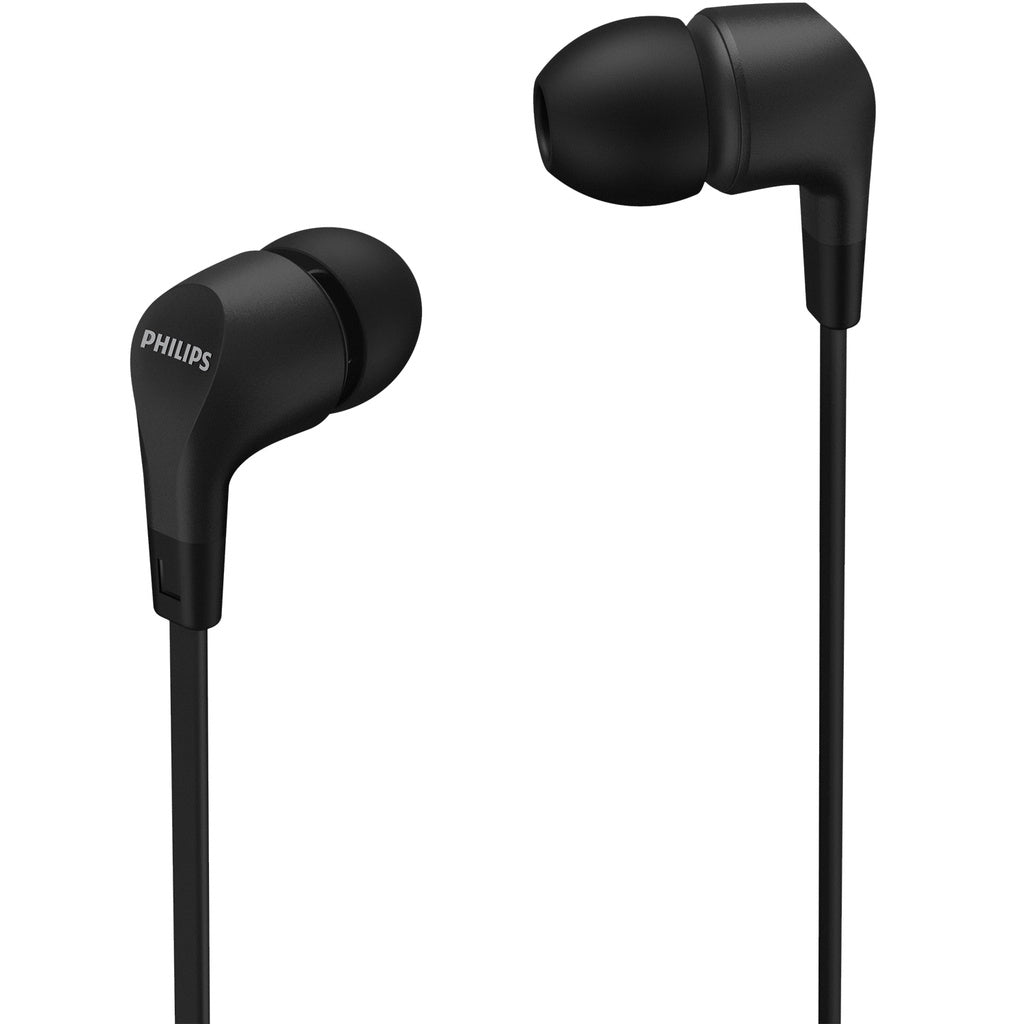 TAE1105BK Trådanslutna in-ear-hörlurar med inbyggd fjärrkontroll. Svarta. Philips