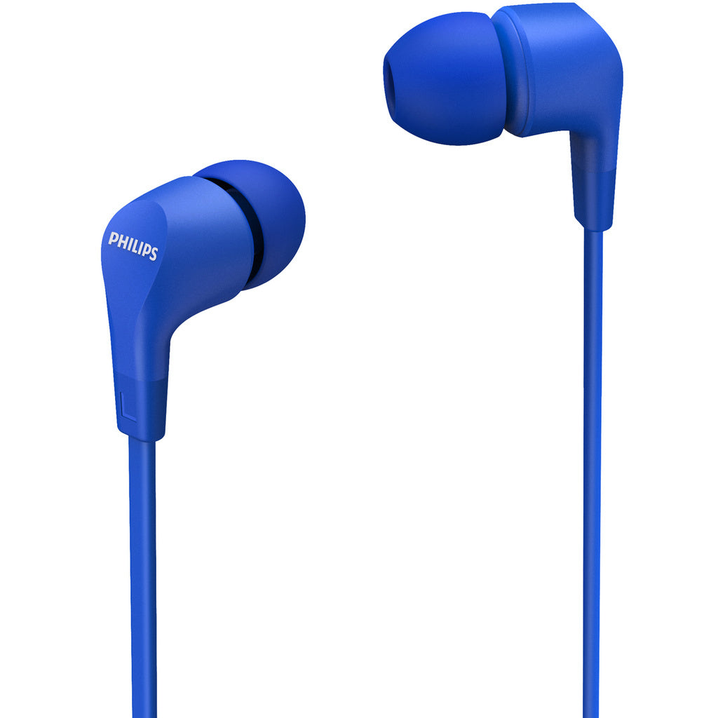 TAE1105BL Trådanslutna in-ear-hörlurar med inbyggd fjärrkontroll. Blå. Philips