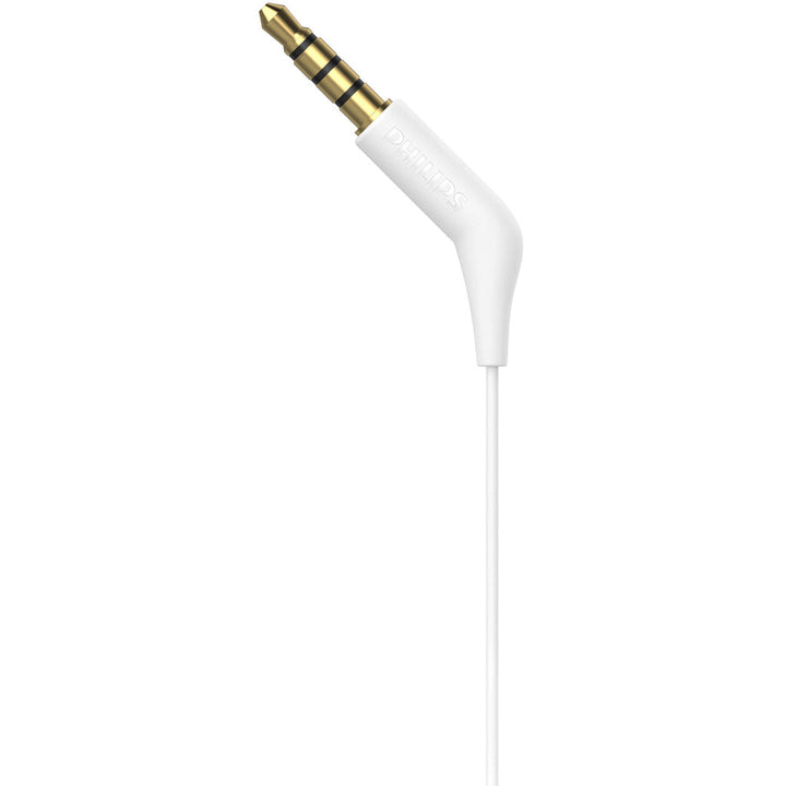 TAE1105WT Trådanslutna in-ear-hörlurar med inbyggd fjärrkontroll. Vita. Philips