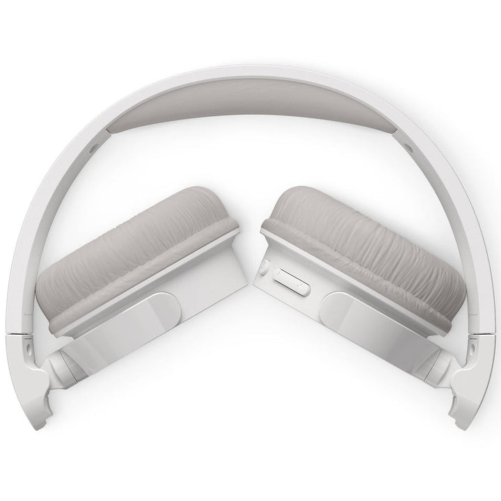 Trådlösa on-ear-hörlurar TAH3209WT, 25h speltid, lätta och bekväma. Vita. Philips