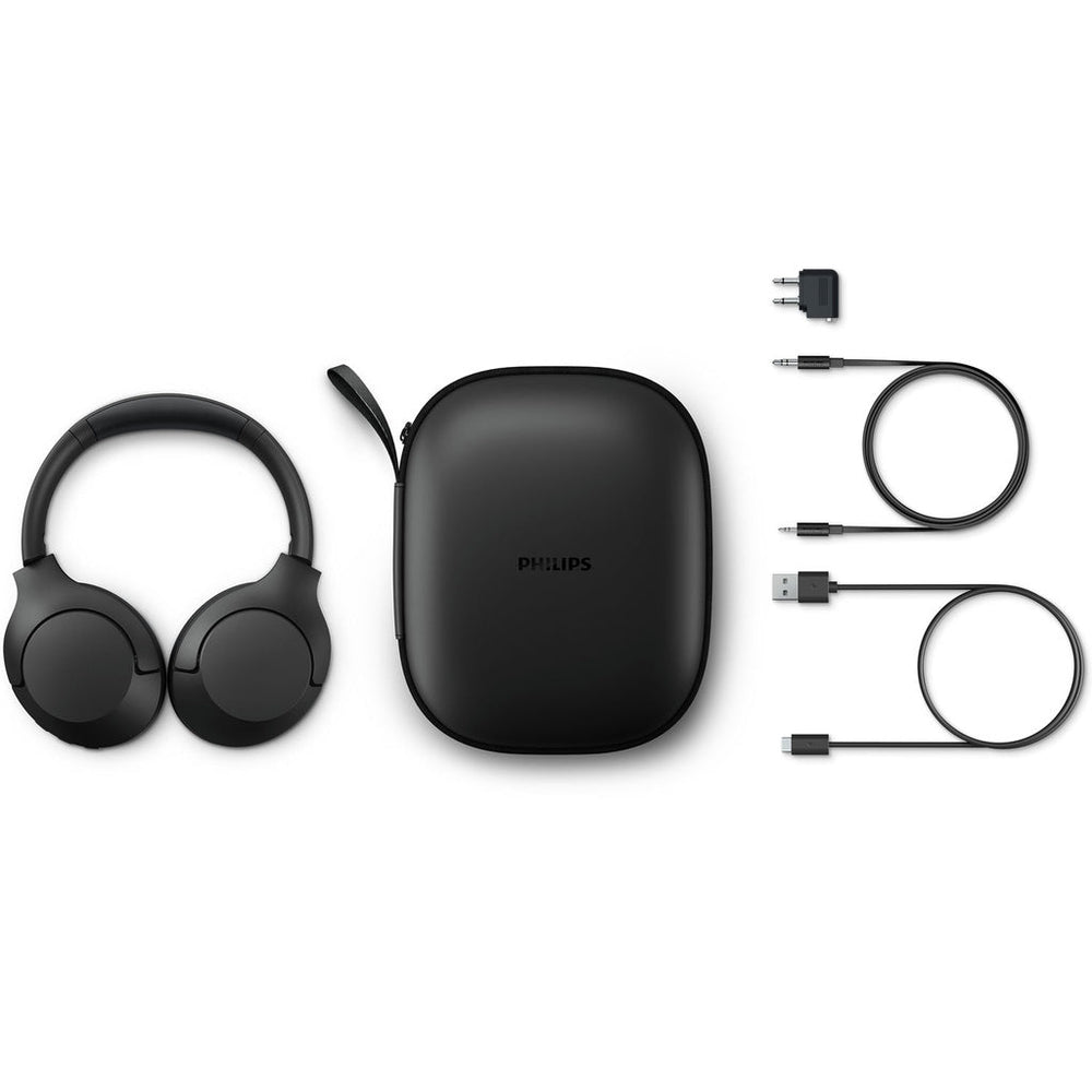 TAH8506BK Trådlösa hörlurar, Brusreducering Pro, Elegant stil. Upp till 60 timmars speltid. Svarta. Philips