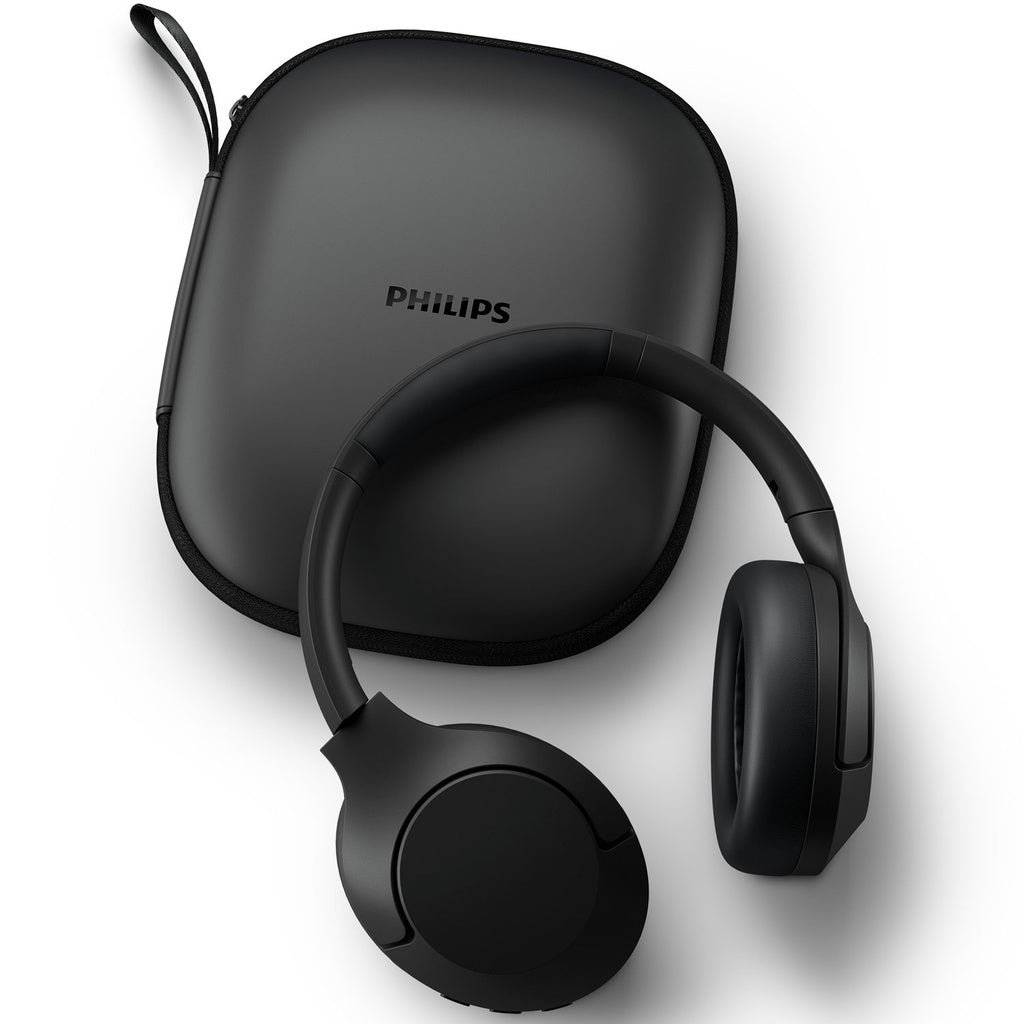 TAH8506BK Trådlösa hörlurar, Brusreducering Pro, Elegant stil. Upp till 60 timmars speltid. Svarta. Philips