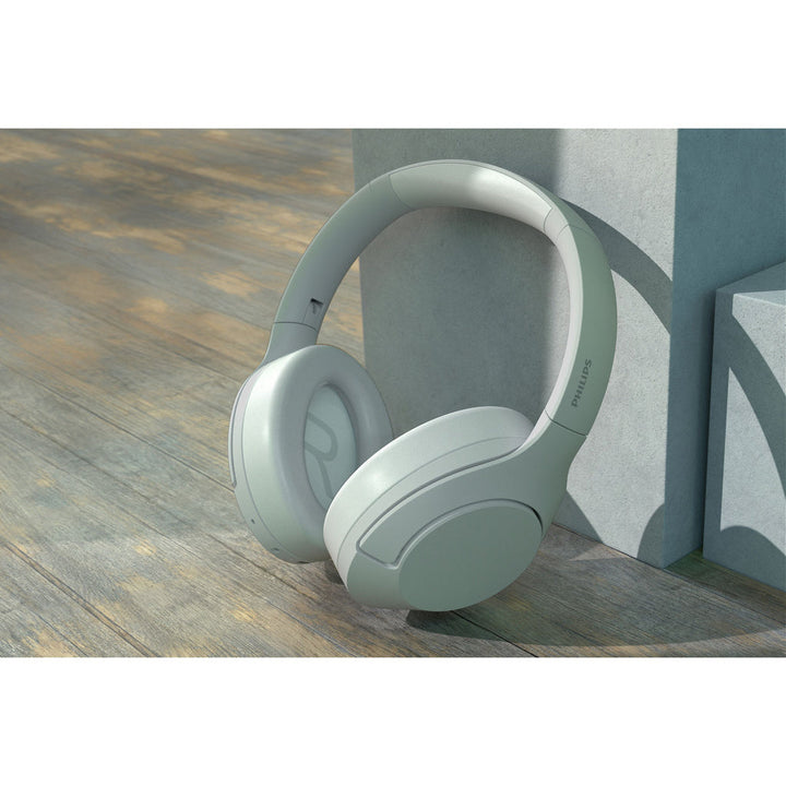 TAH8506WT Trådlösa hörlurar, Brusreducering Pro, Elegant stil. Upp till 60 timmars speltid. Vita. Philips