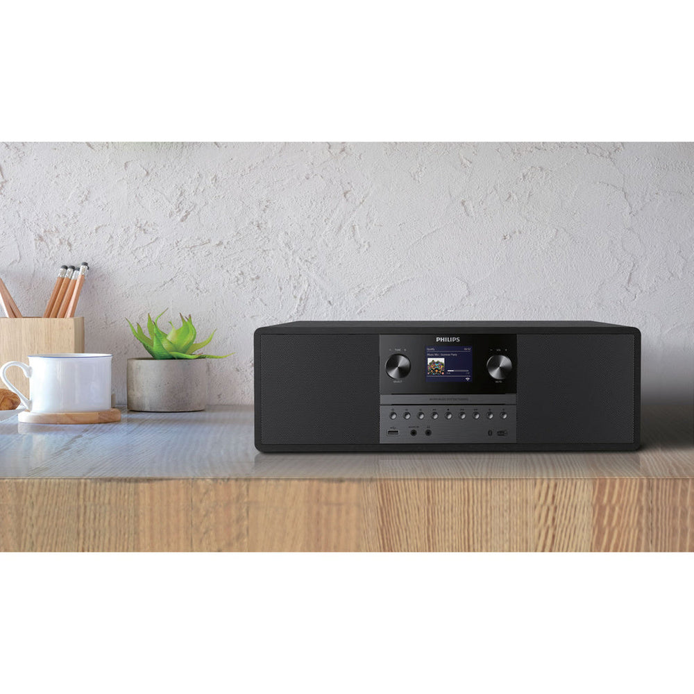 TAM6805 Allt i ett Mikromusiksystem. Web-radio, CD, Spotify Connect, USB. 50W Philips