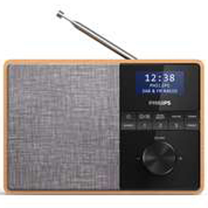 Köksradio med Bluetooth. Streama din favorit-pod eller musik till frukosten. Trähölje Philips