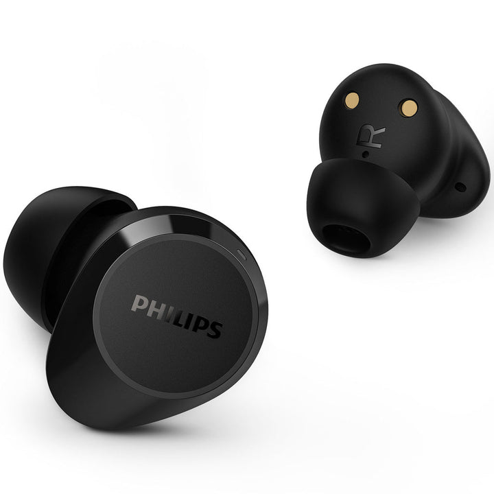 TAT1209BK True Wireless-hörlurar. Små och bekväma. 6+18 tim speltid. IPX4-klass. Svarta. Philips
