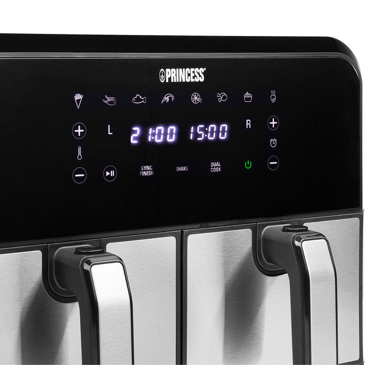 Airfryer Dubbel 2X4l  2400W 1802074 Digital Princess