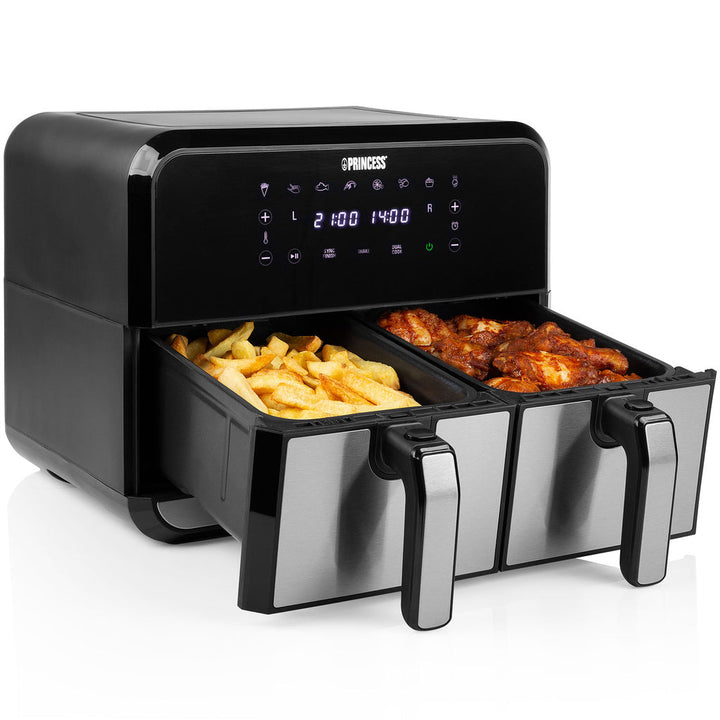 Airfryer Dubbel 2X4l  2400W 1802074 Digital Princess