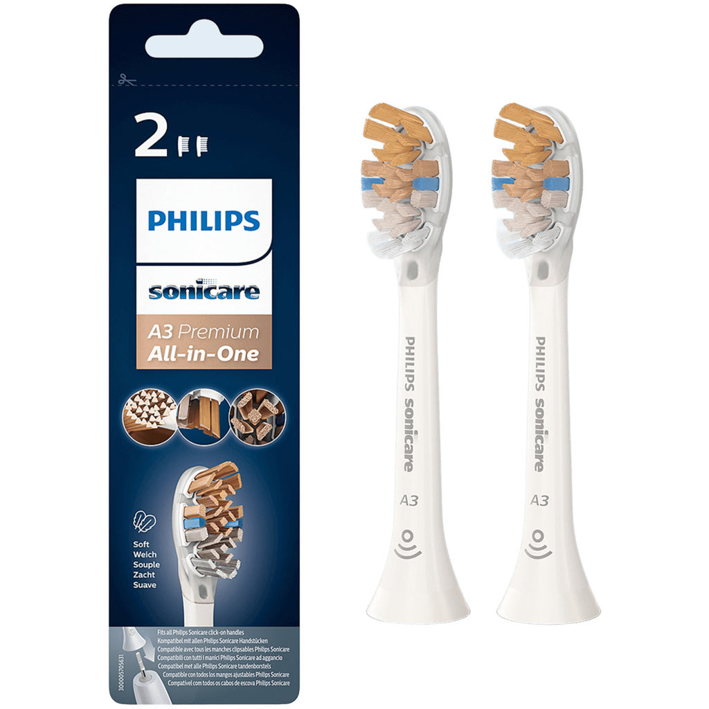Borsthuvud Vit A3 Premium All-inOne 2st HX9092/10 Philips