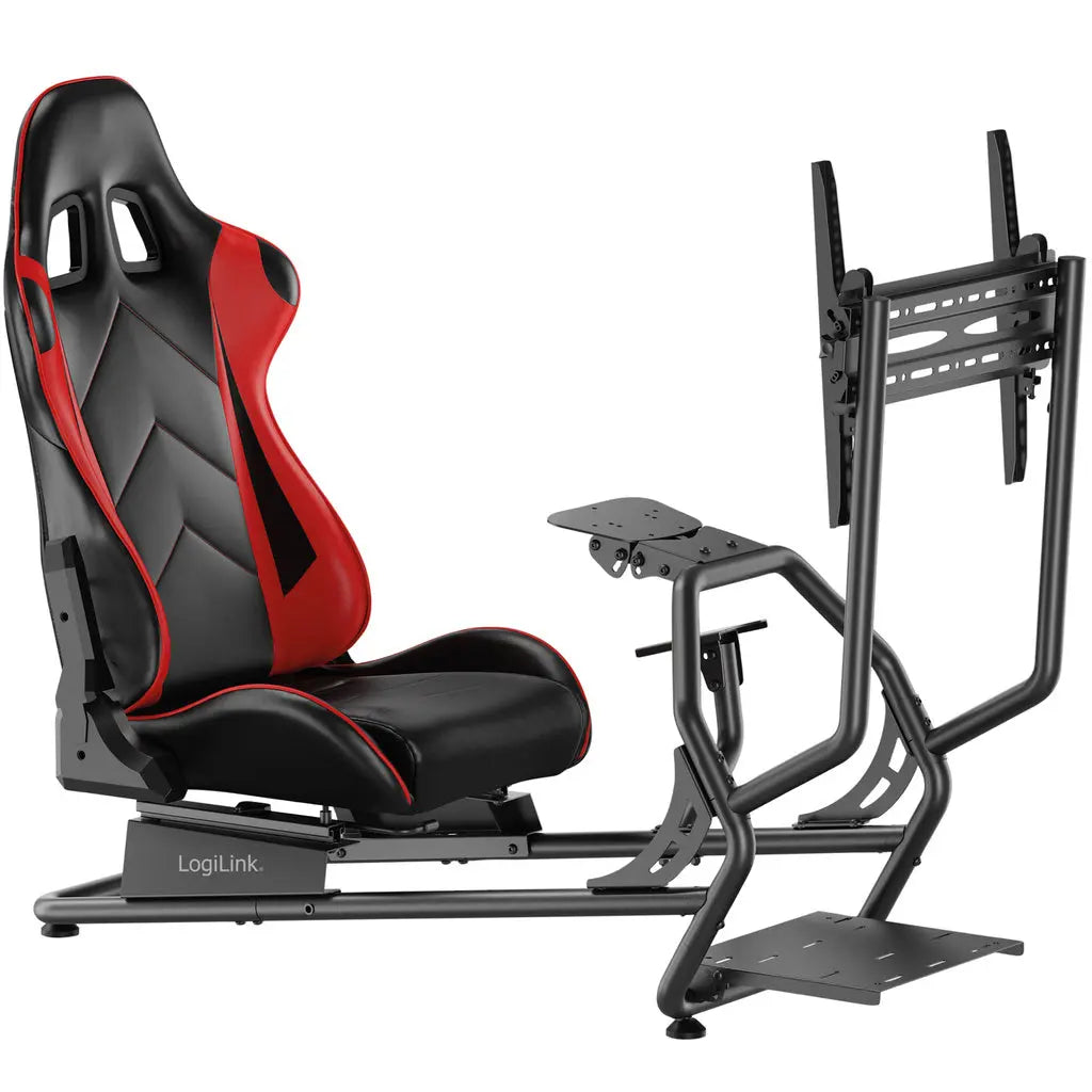 Racingstol med skärmfäste 32-50" LogiLink