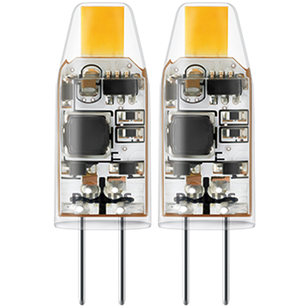 LED G4 1,7W (20W) 12V Micro 200lm Varmvit 2-pack Philips