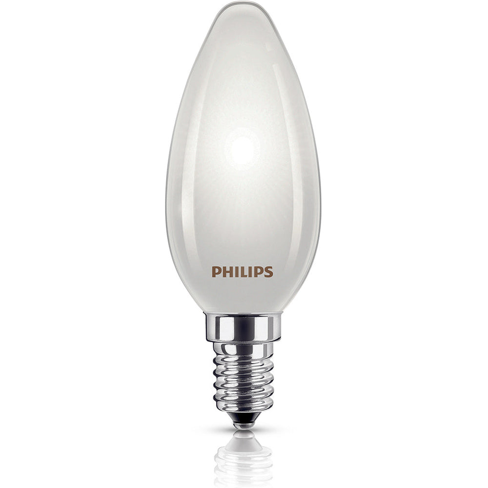 LED E14 Kron B35 2,3W (40W) Frostad 485lm 2700K Energiklass A Philips