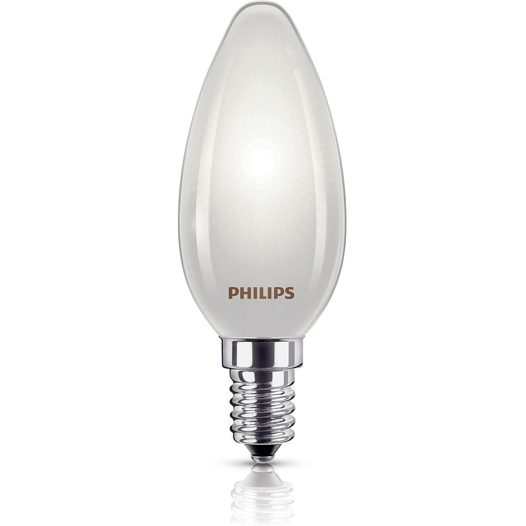 LED E14 Kron B35 2,3W (40W) Frostad 485lm 2700K Energiklass A Philips