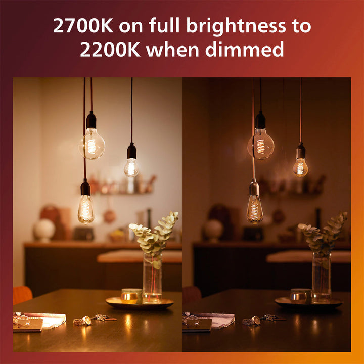 LED SceneSwitch E27 ST64 7-3,8-1W (50W) Deco spiral Philips