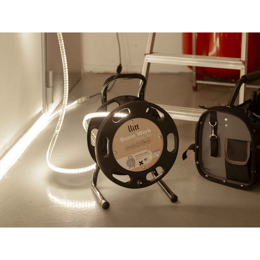 Bosse Work Wheel Ledstrip arbetsbelysning 25m IP65 4000K 200W 20000lm Llitt