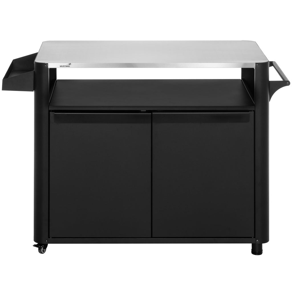 Grillbord Svart 135 x 60 x 90 cm Mustang