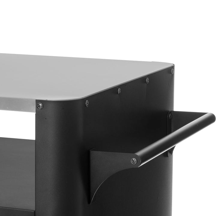 Grillbord Svart 135 x 60 x 90 cm Mustang