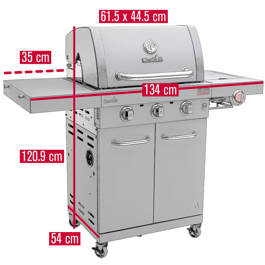 Gasolgrill Professional POWER EDITION 3       140984 Char-Broil