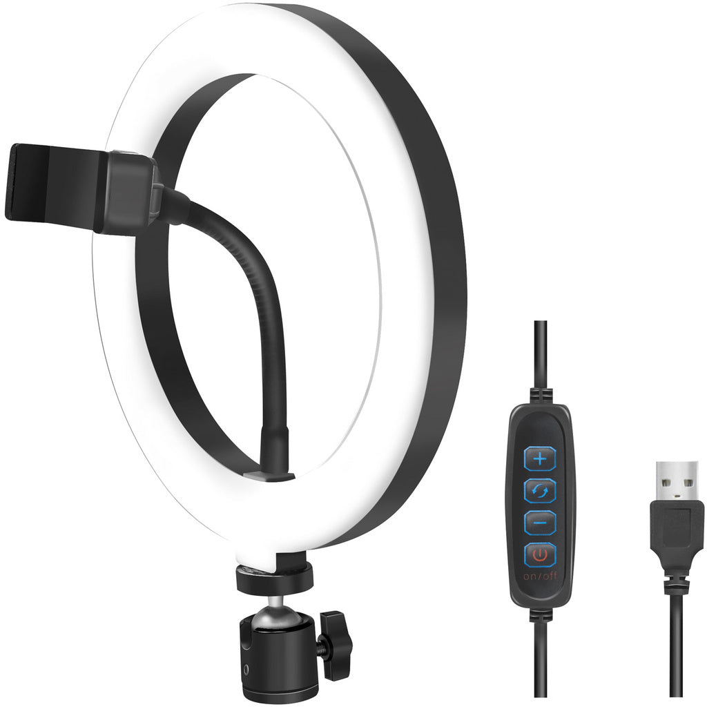 Ring light för smartphone Ø20 cm utan stativ LogiLink