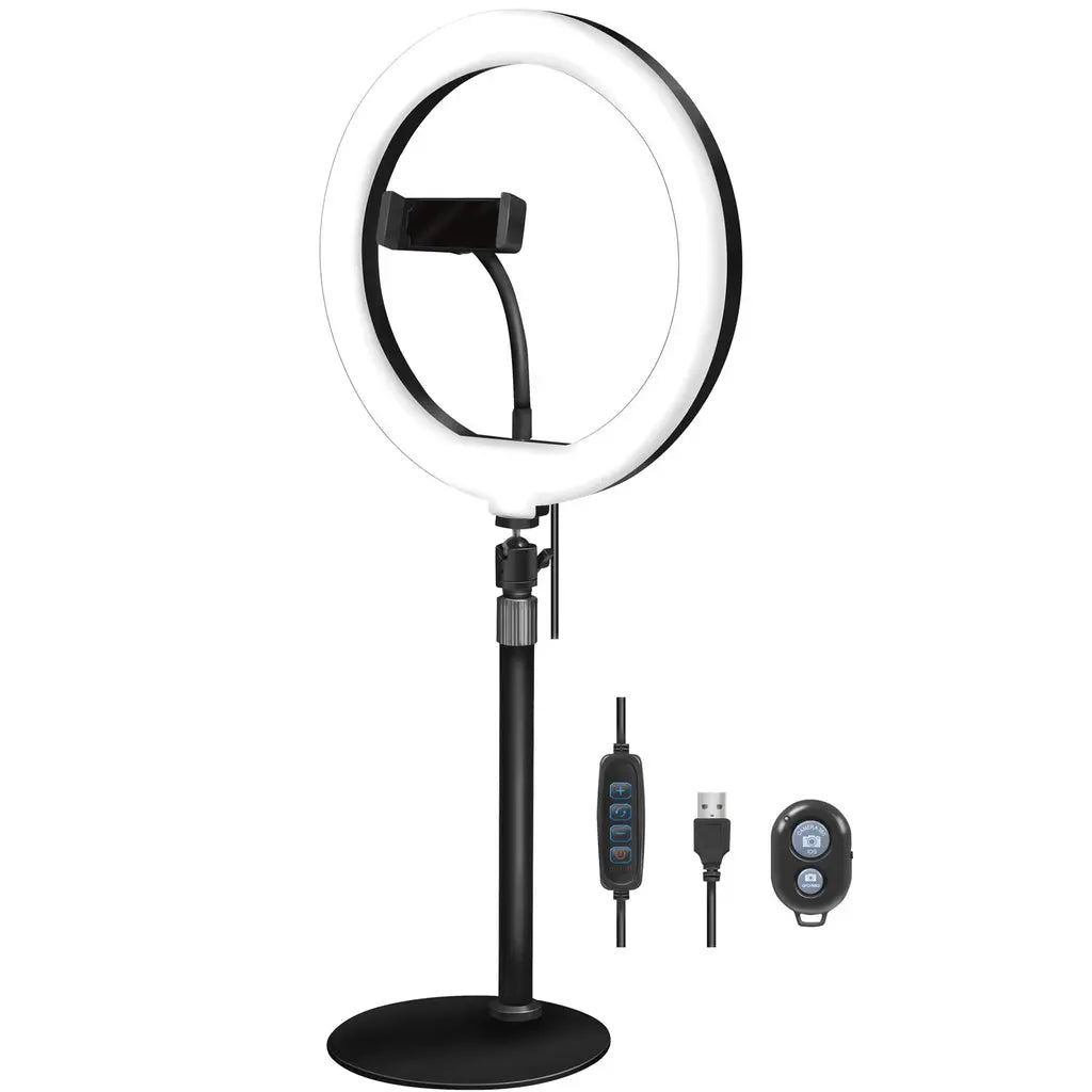 Ring light för smartphone Ø25cm m bordsstativ LogiLink