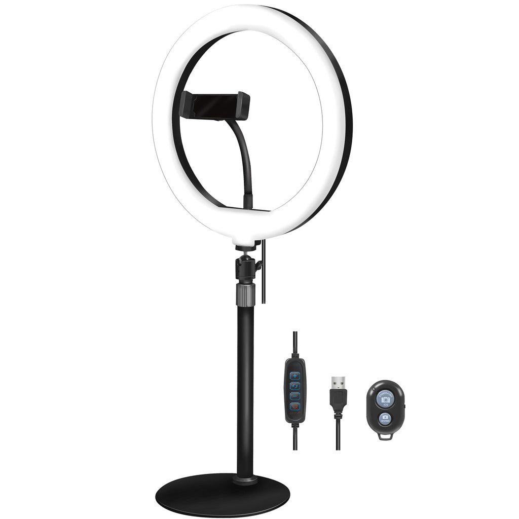 Ring light för smartphone Ø25cm m bordsstativ LogiLink