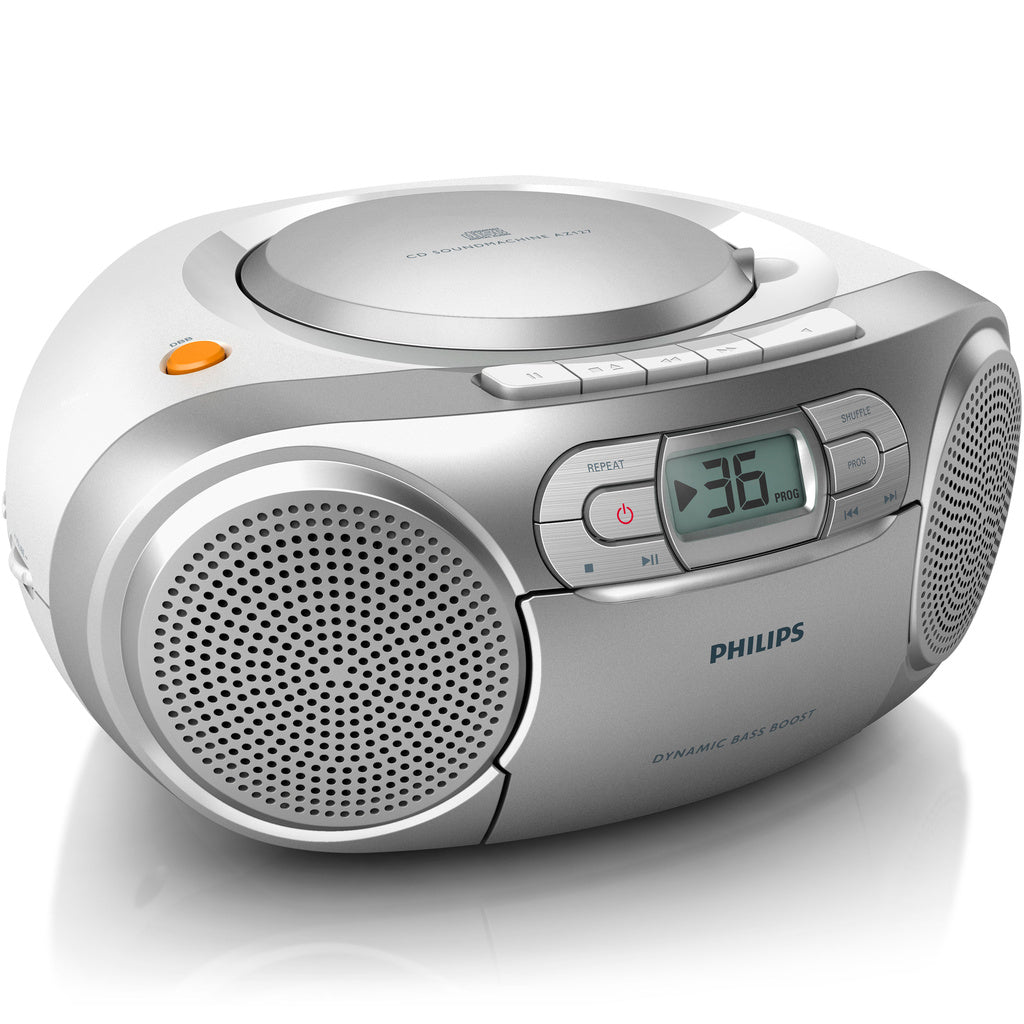 Boombox CD/FM-radio/Kassett Silver-grå Philips