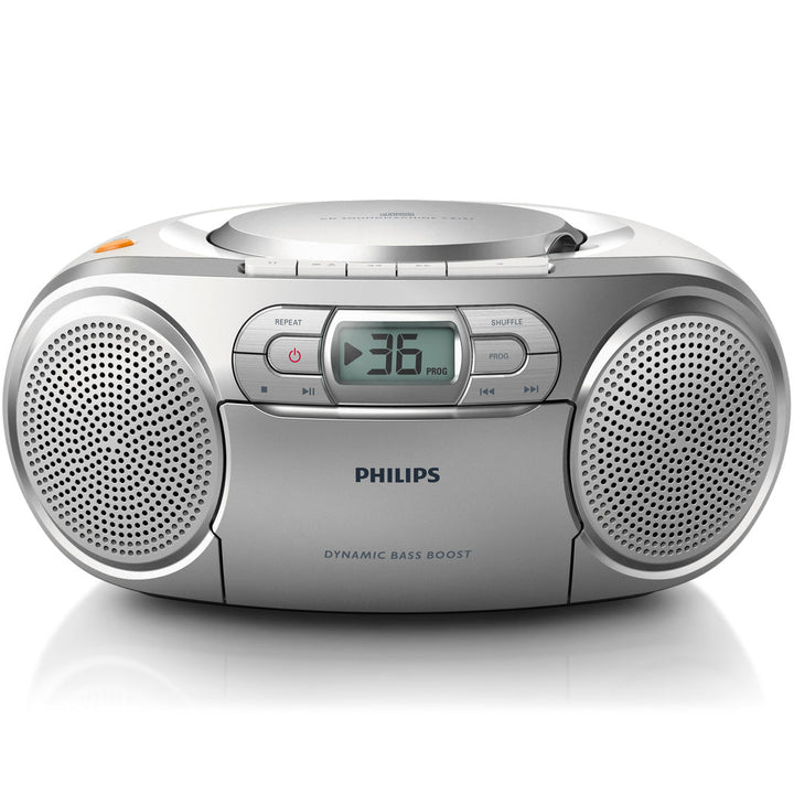 Boombox CD/FM-radio/Kassett Silver-grå Philips