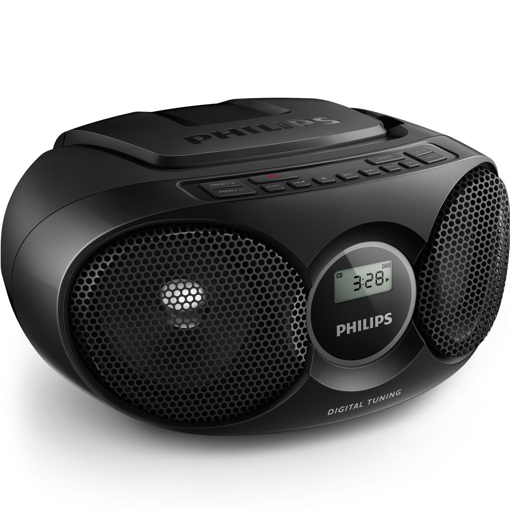 Boombox CD/FM-radio Svart Philips