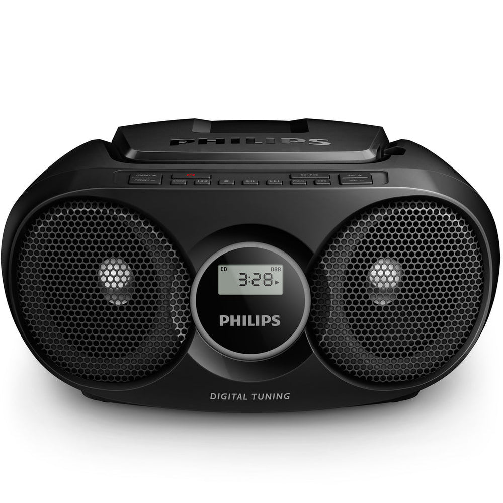 Boombox CD/FM-radio Svart Philips