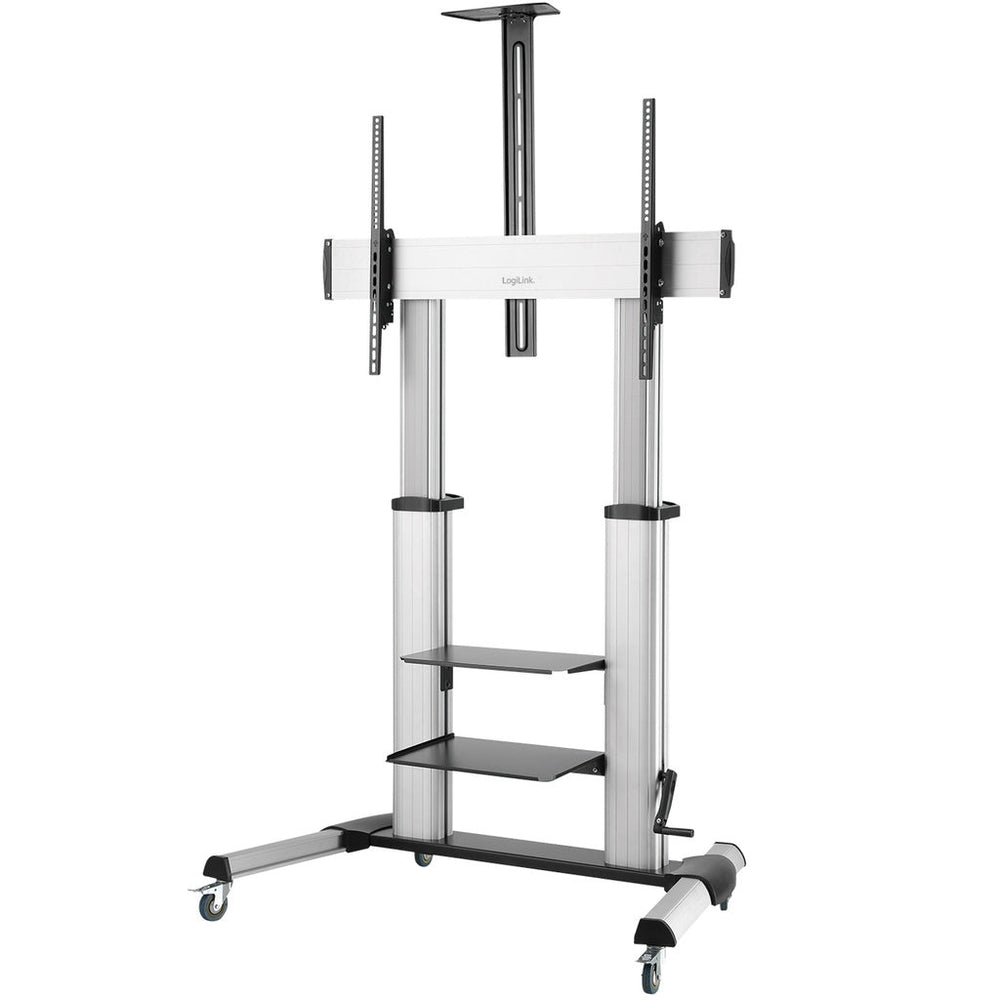Golvstativ med hjul TV 60-100" max 100kg Alu LogiLink