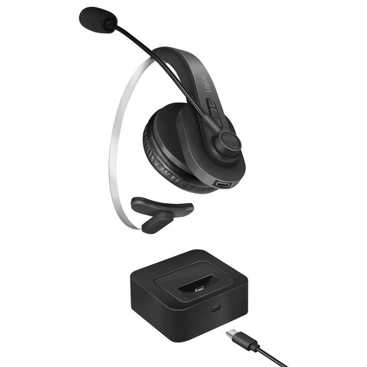 Bluetooth-headset Mono inkl laddställ LogiLink