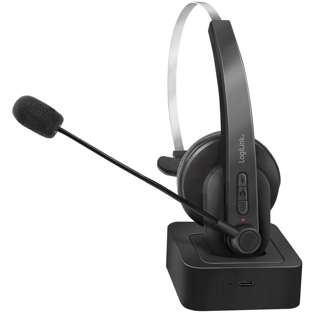 Bluetooth-headset Mono inkl laddställ LogiLink