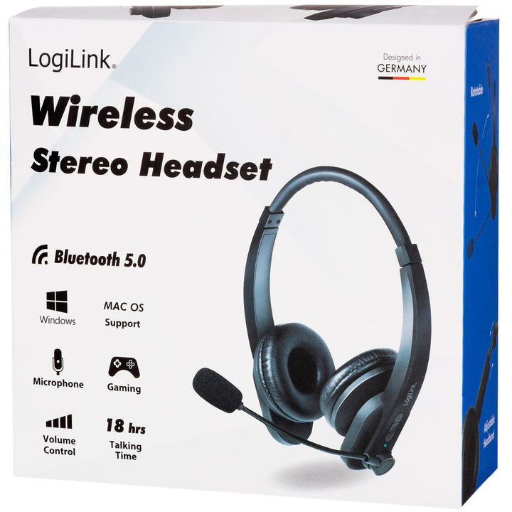 Bluetooth-headset Stereo LogiLink