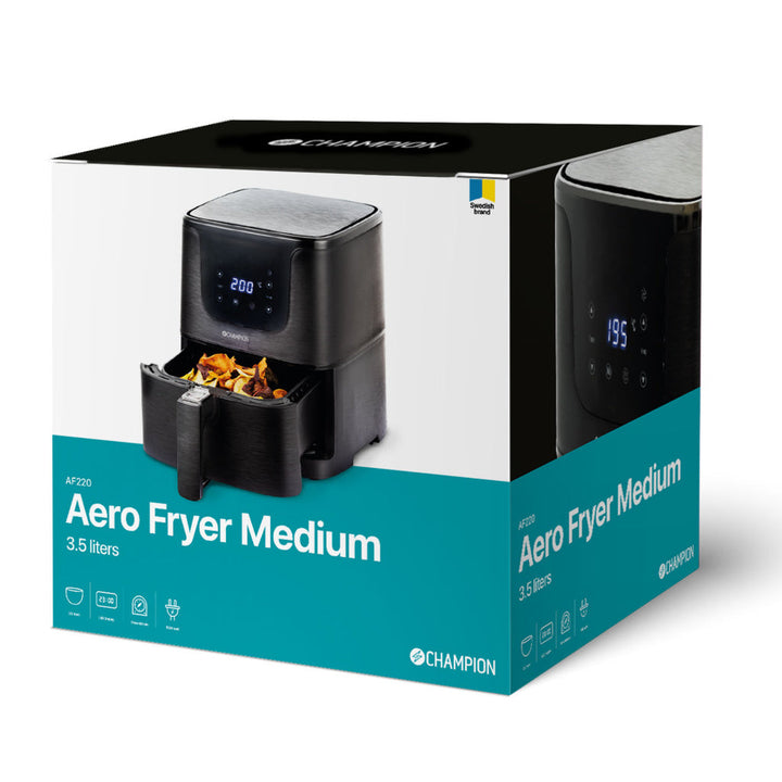Air Fryer Medium 3,5L 1500W AF220 Svart Champion