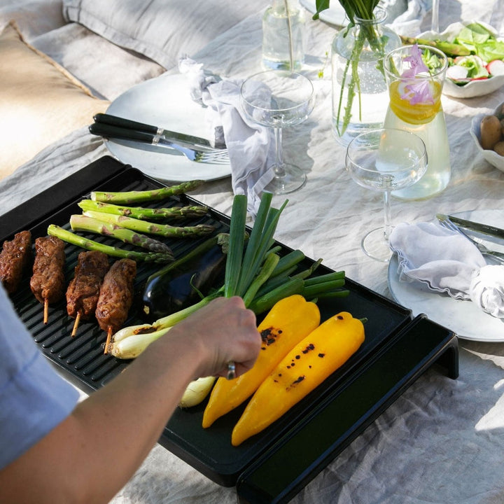 Elektrisk Bordsgrill XXL 47x32cm 2000W EG210 Svart Champion