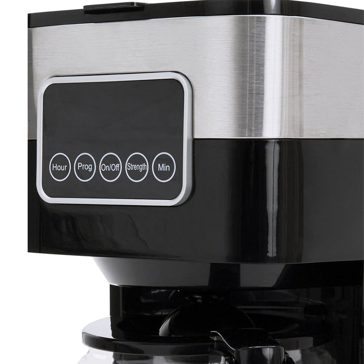 Kaffebryggare Digital 12-koppar/1,5L KB400 Rostfri Champion
