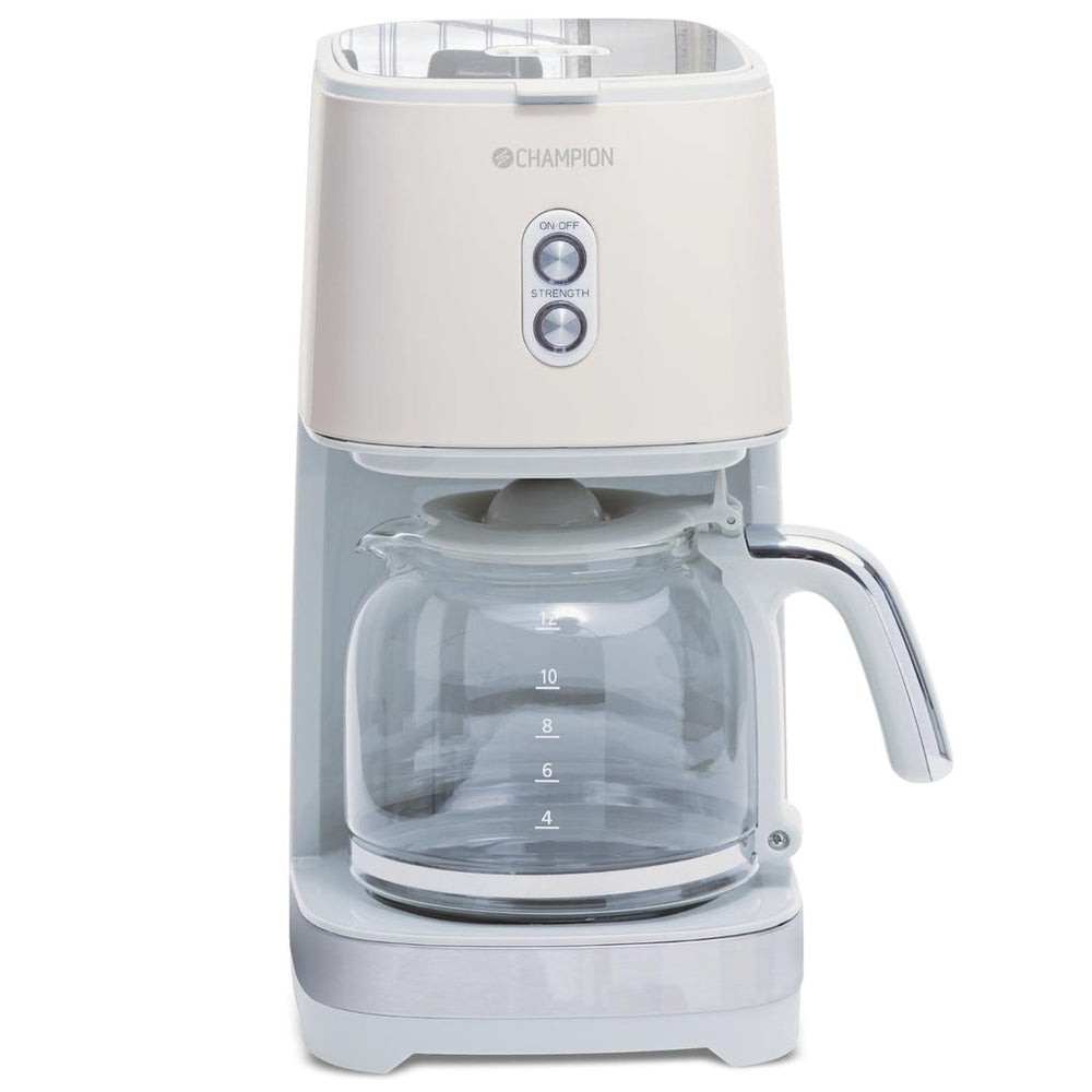 Kaffebryggare 12-koppar/1,5L KB610 Creme White Series Champion