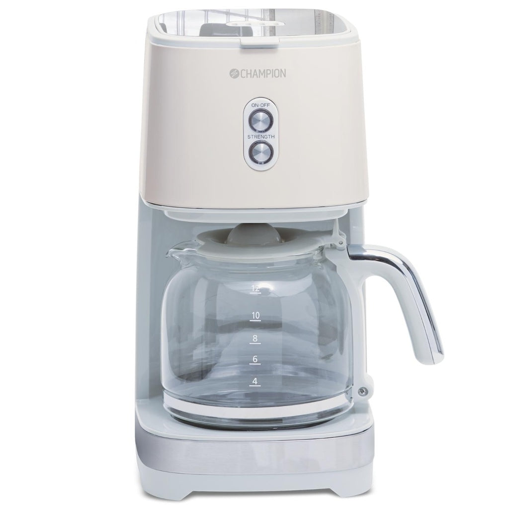 Kaffebryggare 12-koppar/1,5L KB610 Creme White Series Champion